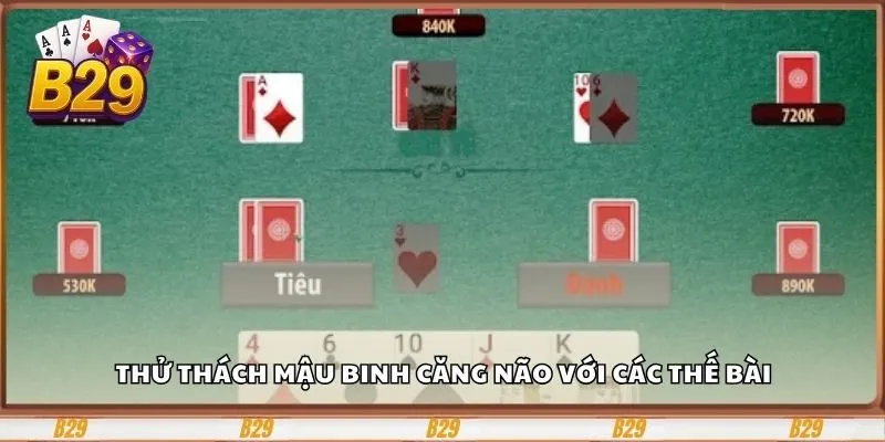 Game Bài B29 - Đấu Trí Qua Từng Ván Bài Đầy Thách Thức 3 Thử thách mậu binh căng não với các thế bài